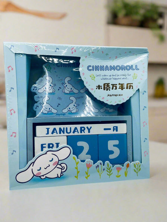 Cinnamon Roll Wooden Block Calendar