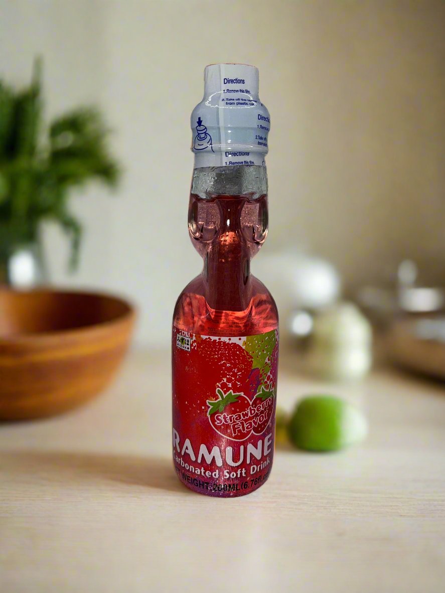 Strawberry Ramune single 6.76fl oz bottle