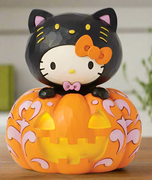 Hello Kitty Black Cat Pumpkin Jim Shore Sanrio